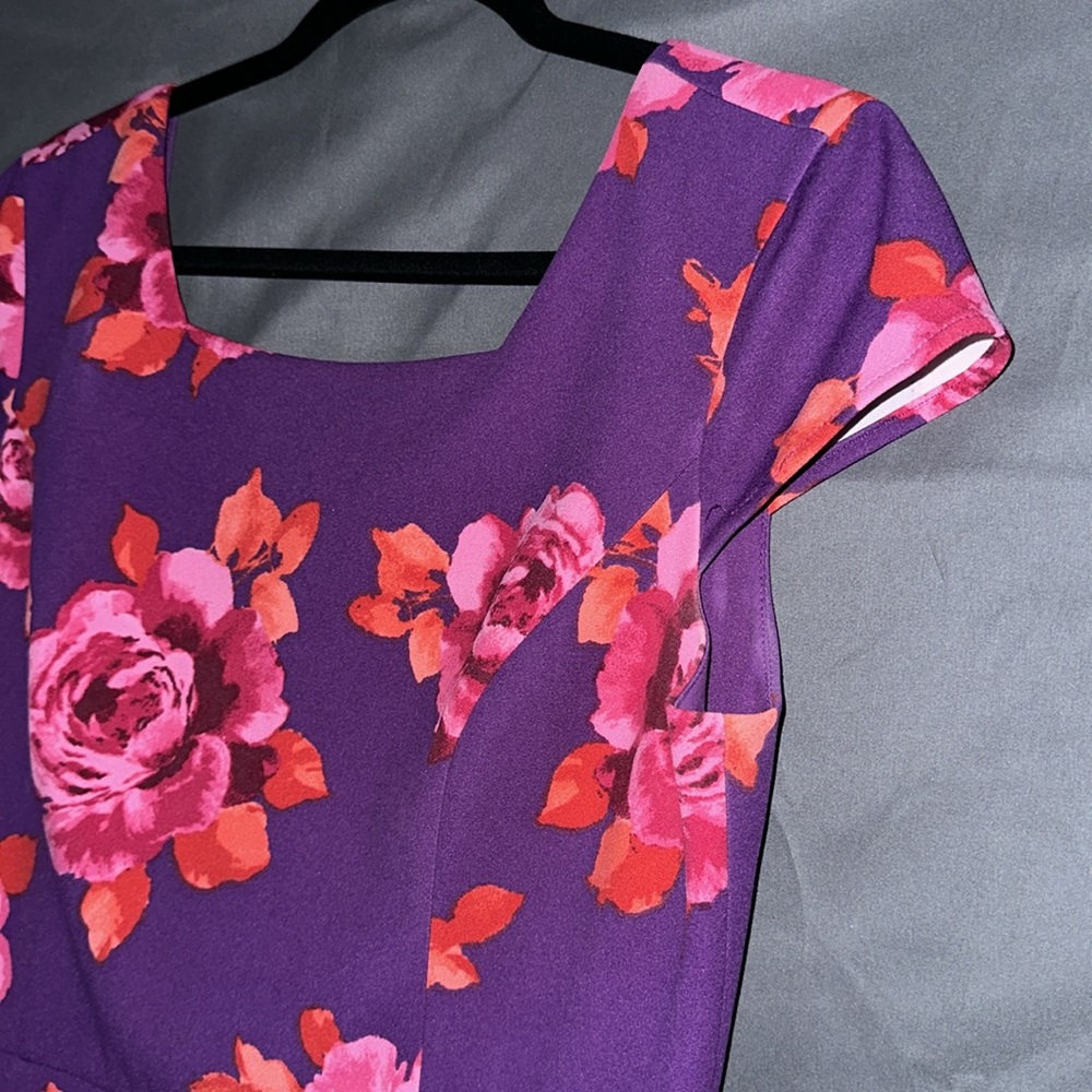 Purple floral dress - Picture 5 of 11